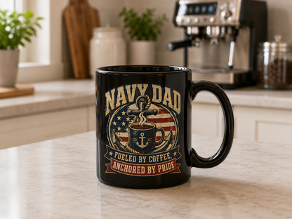 Navy Dad Coffee Mug – Proud Navy Father Gift From Son or Daughter
